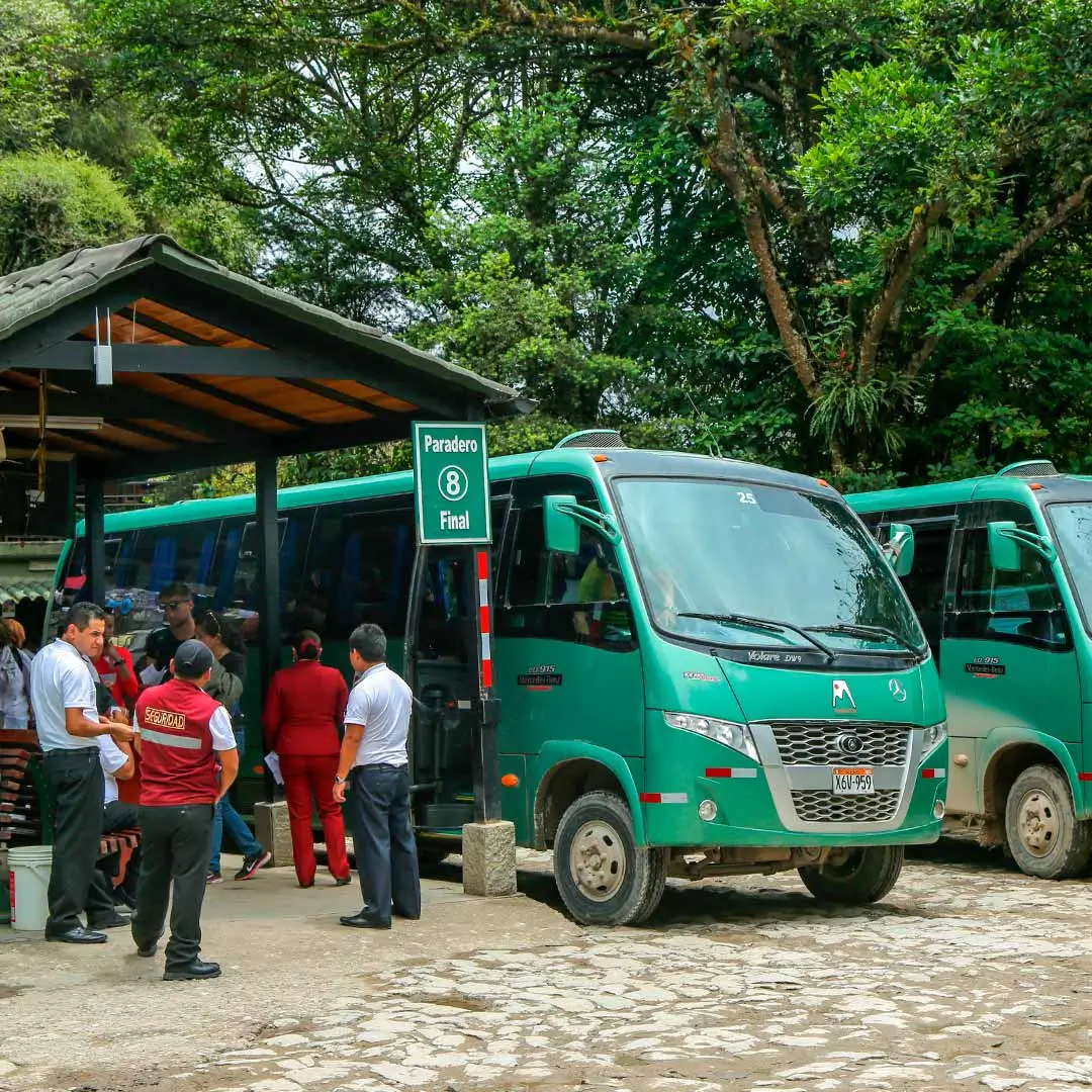 Machu Picchu Bus Stop in Aguas Calientes